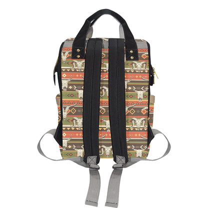 American indian Skull Animal Diaper Bag Backpack