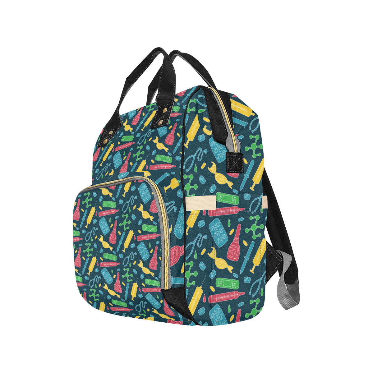 Phlebotomist Pattern Print Design A03 Diaper Bag Backpack