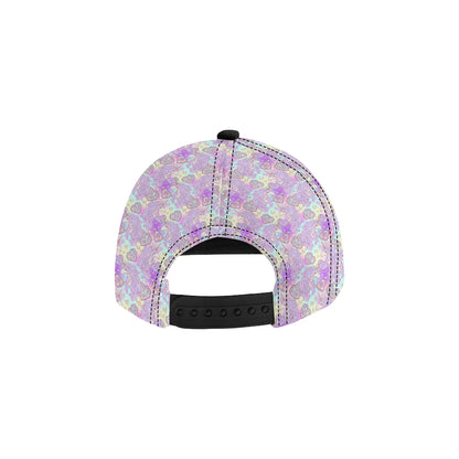 Unicorn Rainbow Star Heart Print Snapback Cap