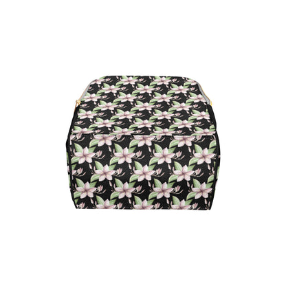 Plumeria Pattern Print Design PM02 Diaper Bag Backpack