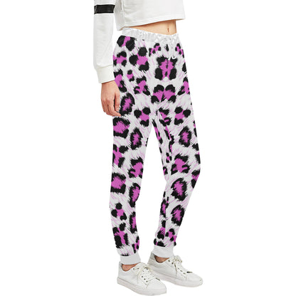 Leopard Pink Skin Print Unisex Sweatpants