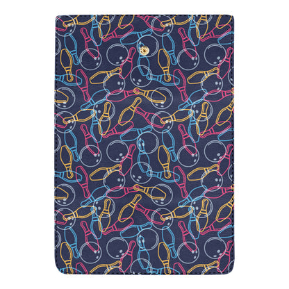 Bowling Pattern Print Design 07 Women's Trifold Wallet