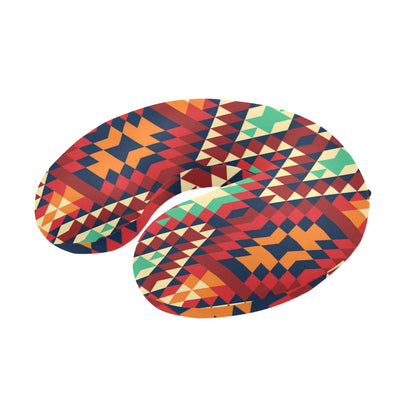 Native Pattern Print Design A07 U-Shaped Travel Neck Pillow
