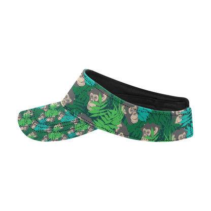 Chimpanzee Pattern Print Design 01 Unisex Sun Visor