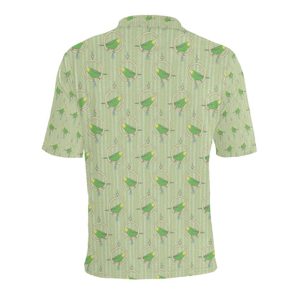 Budgerigar Pattern Print Design 02 Men Polo Shirt