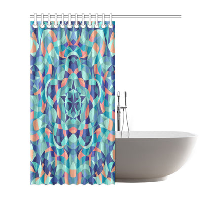 Kaleidoscope Pattern Print Design 03 Shower Curtain