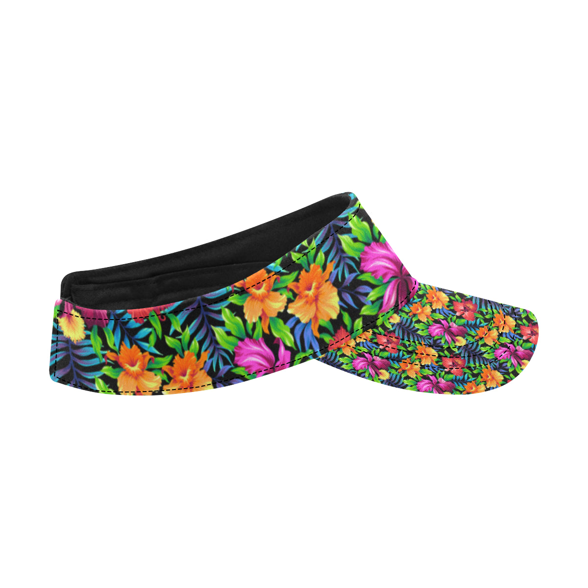 Tropical Folower Colorful Print Unisex Sun Visor