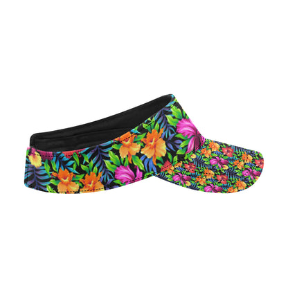 Tropical Folower Colorful Print Unisex Sun Visor