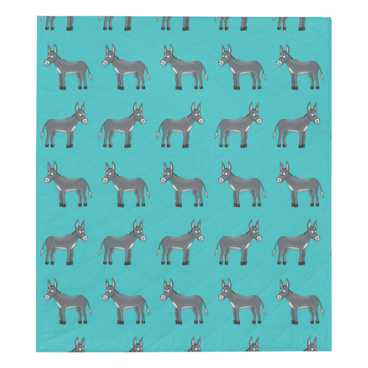 Donkey Pattern Print Design 01 Premium Quilt