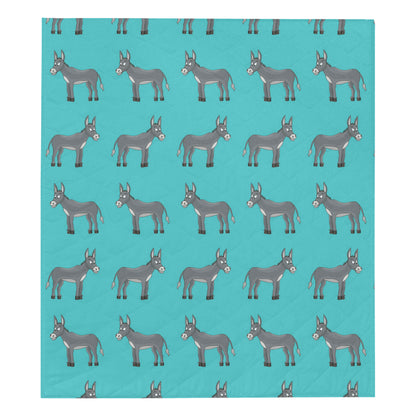 Donkey Pattern Print Design 01 Premium Quilt