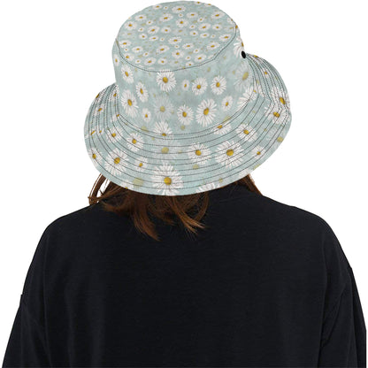 Daisy Pattern Print Design DS012 Unisex Bucket Hat