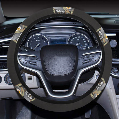 Mummy Print Design LKS304 Steering Wheel Cover with Elastic Edge