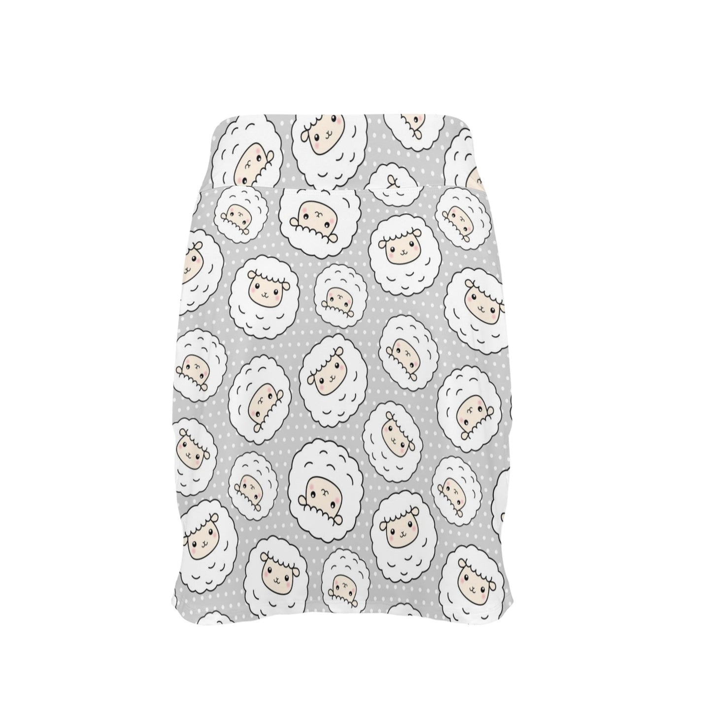 Sheep Print Design LKS401 17" Golf & Pickleball Skort with Pockets