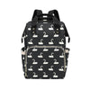 Swan Print Design LKS401 Diaper Bag Backpack