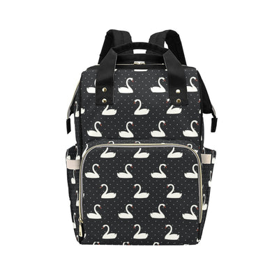 Swan Print Design LKS401 Diaper Bag Backpack