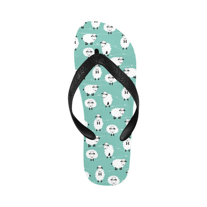 Sheep Print Design LKS404 Flip Flops