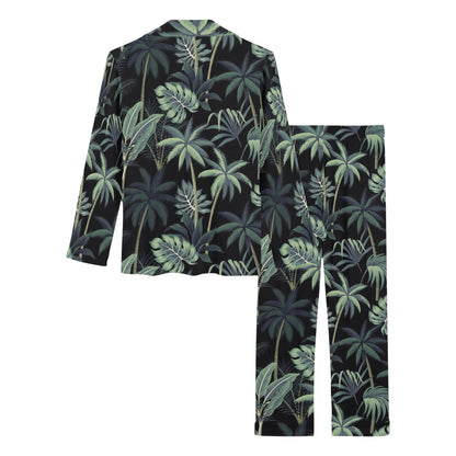 Rainforest Pattern Print Design RF02 Women's Long Pajama Set