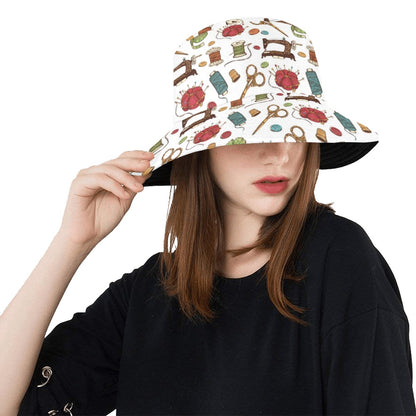 Sewing Equipment Print Design LKS304 Unisex Bucket Hat