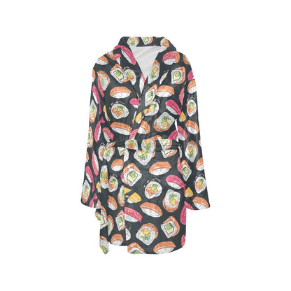 Sushi Print Design LKS306 Women's Fleece Robe