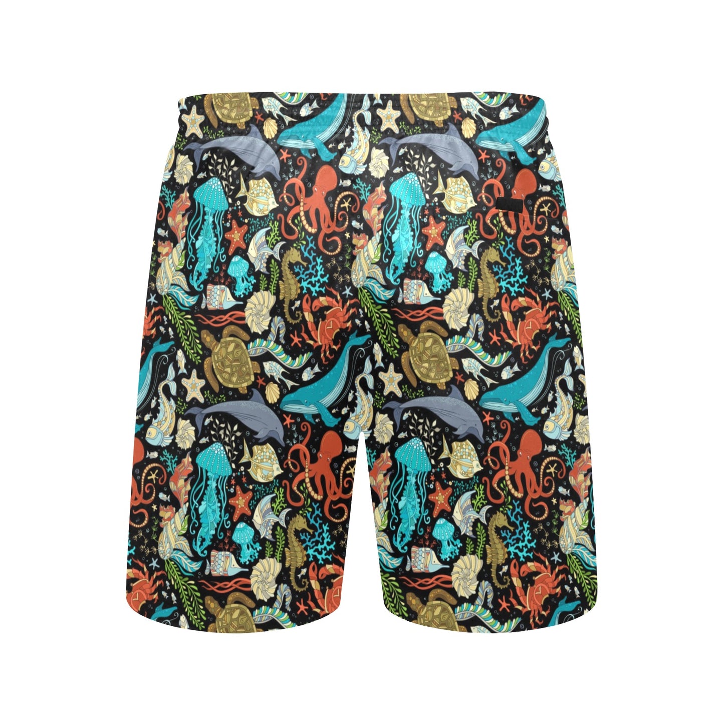 Underwater Animal Print Design LKS301 Men's Swim Trunks Beach Shorts