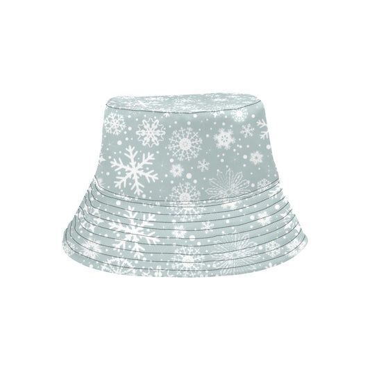 Snowflake Print Design LKS303 Unisex Bucket Hat