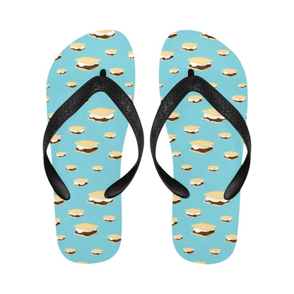 S_Mores Print Design LKS302 Flip Flops