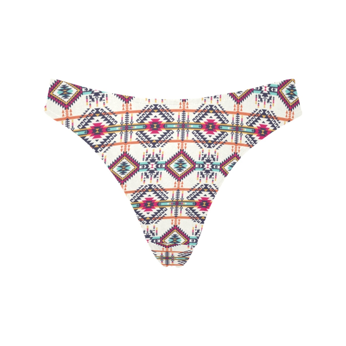 Indian Navajo Art Themed Design Print Women's Thongs