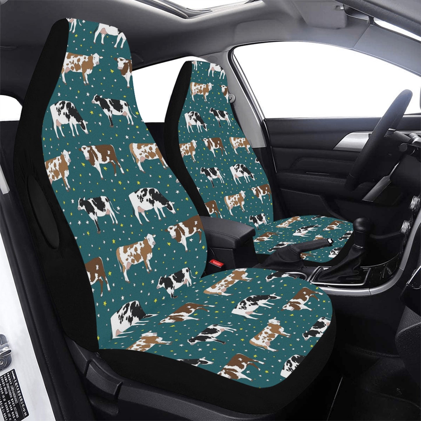 Cattle Print Design LKS404 Car Seat Covers