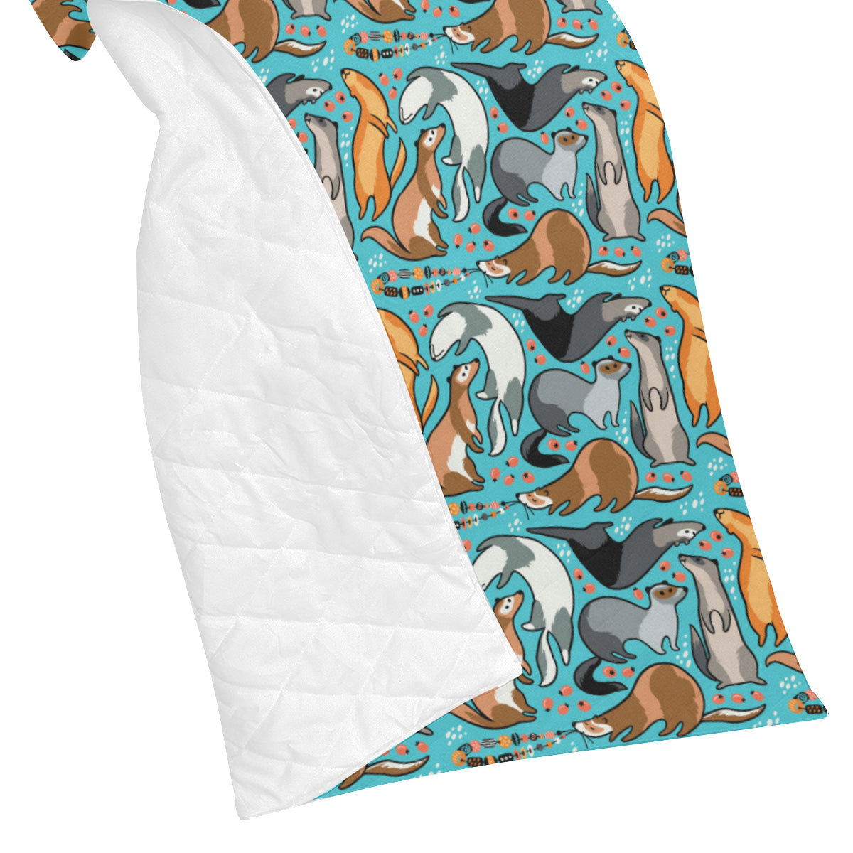 Ferret Pattern Print Design 03 Premium Quilt