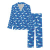 Shark Print Design LKS308 Women's Long Pajama Set