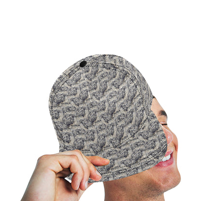 Owl Realistic Themed Design Print Snapback Cap