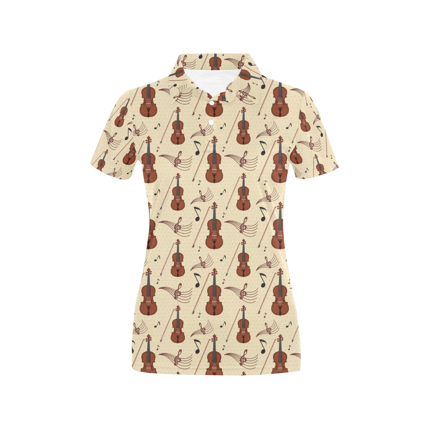 Cello Print Design LKS402 Women's Polo Shirt