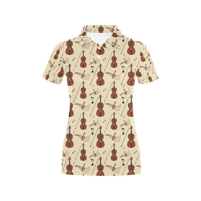 Cello Print Design LKS402 Women's Polo Shirt