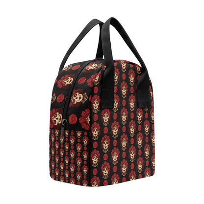 Day of the Dead Skull Girl Pattern Insulated Lunch Bag
