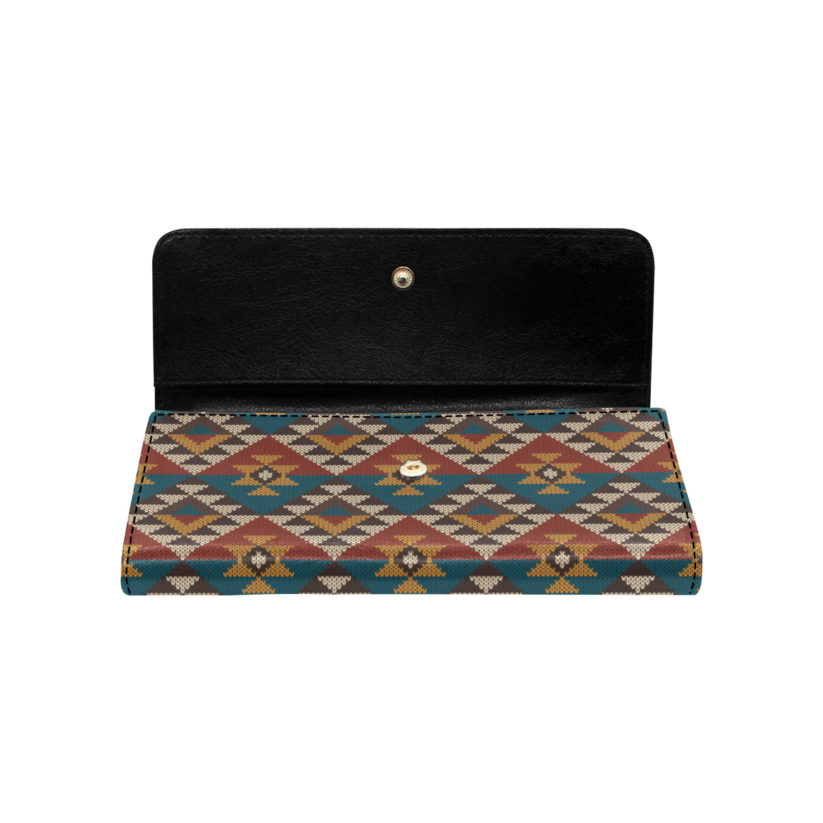 Knit Aztec Tribal Women's Trifold Wallet