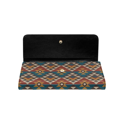 Knit Aztec Tribal Women's Trifold Wallet