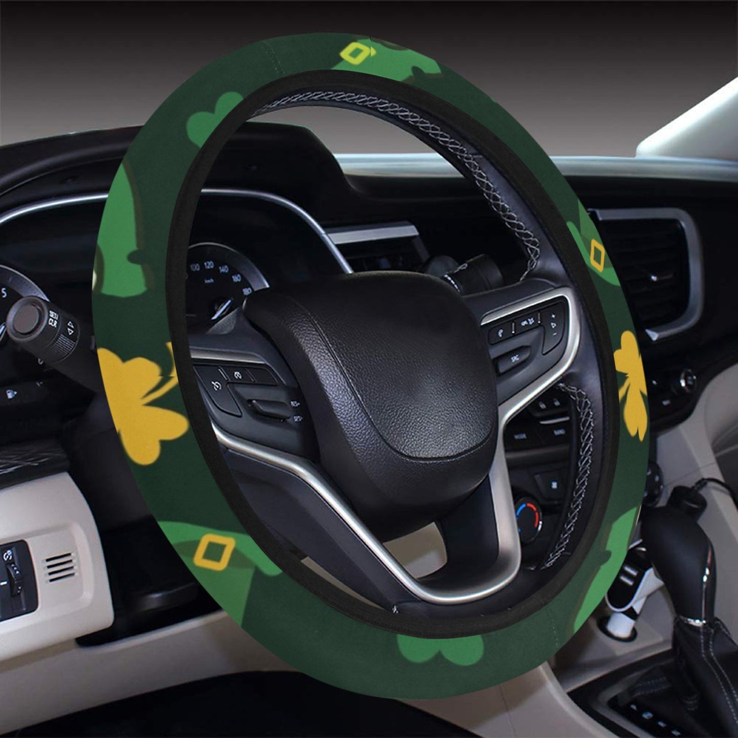 St Patricks Day Print Design LKS306 Steering Wheel Cover with Elastic Edge