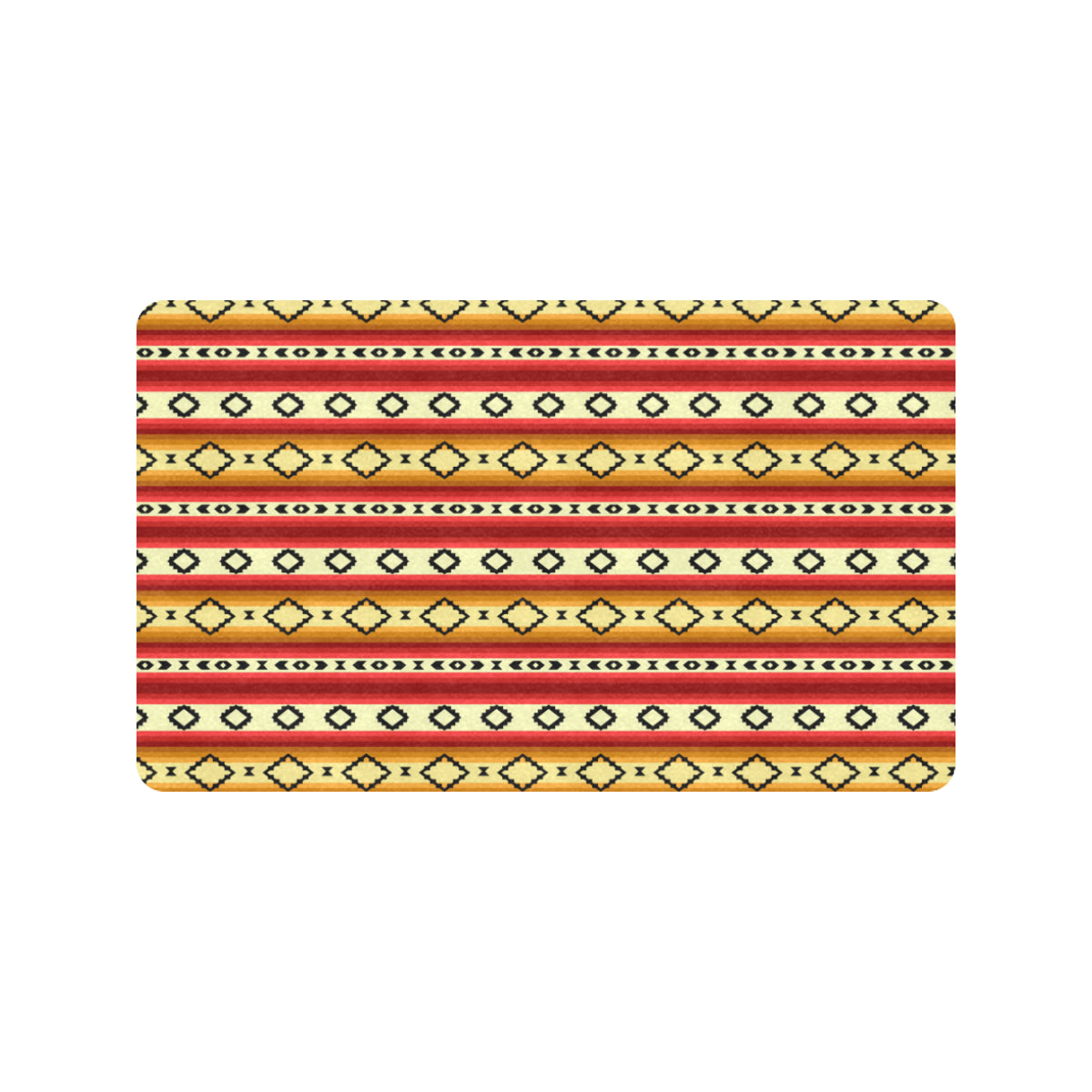 Serape Themed Rubber Doormat
