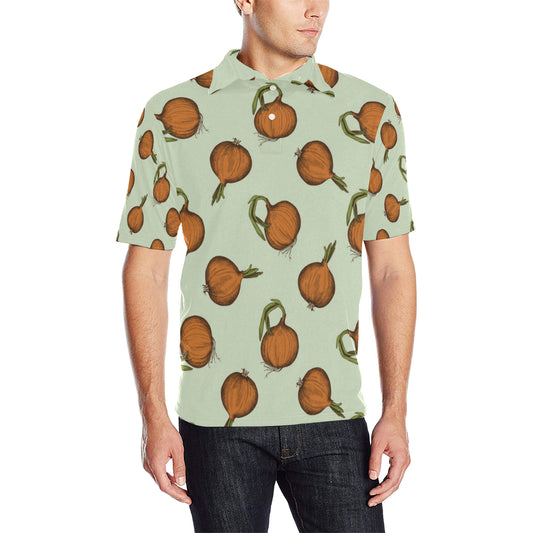 Onion Pattern Print Design A05 Men Polo Shirt