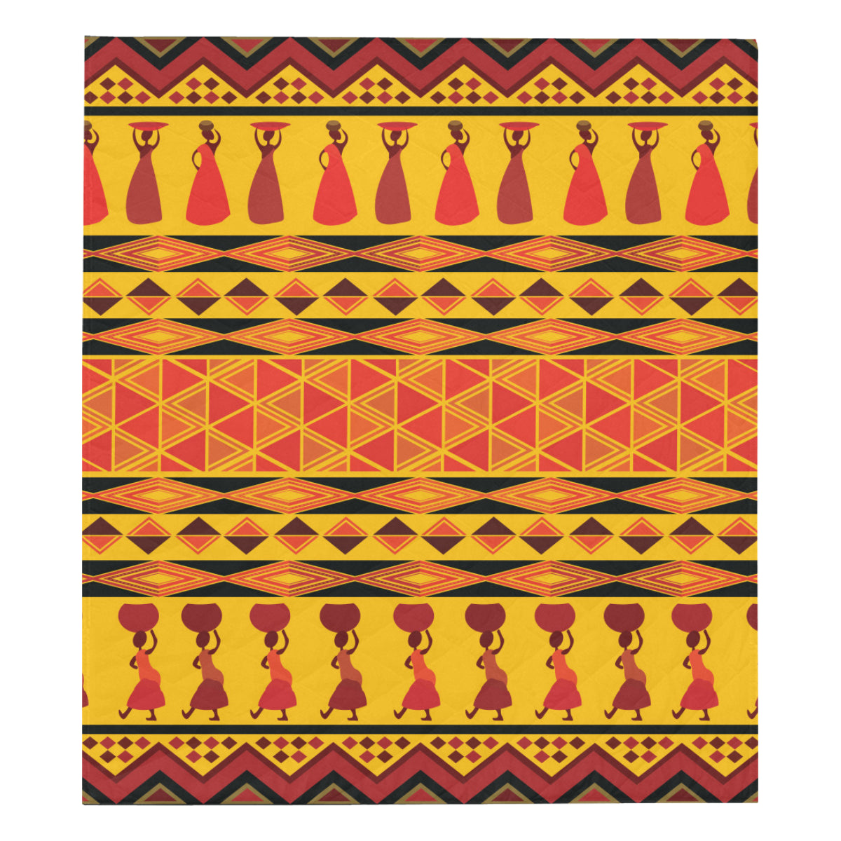 African Pattern Print Design 01 Premium Quilt
