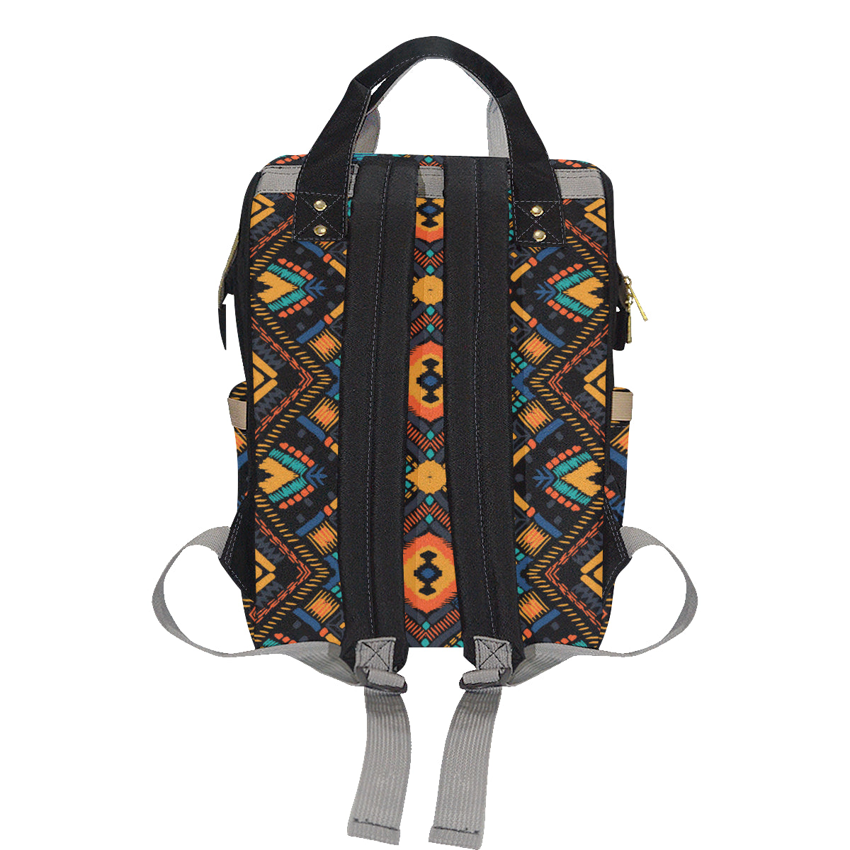 Kente Pattern Print Design 04 Diaper Bag Backpack