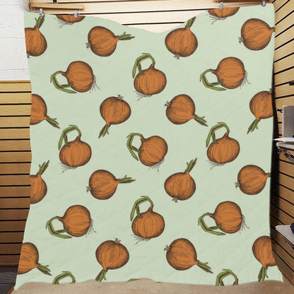 Onion Pattern Print Design A05 Premium Quilt