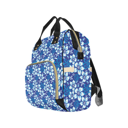 Hibiscus Pattern Print Design HB04 Diaper Bag Backpack