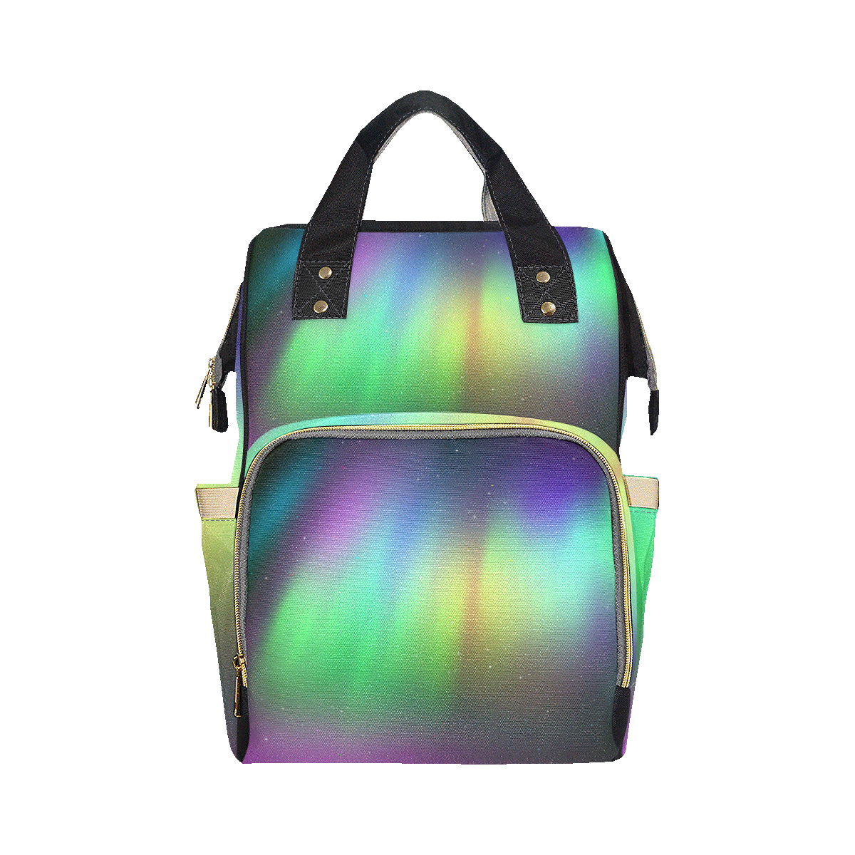 Aurora Borealis Pattern Print Design 03 Diaper Bag Backpack