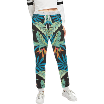 Tropical Palm Leaves Hawaiian Flower Unisex Sweatpants