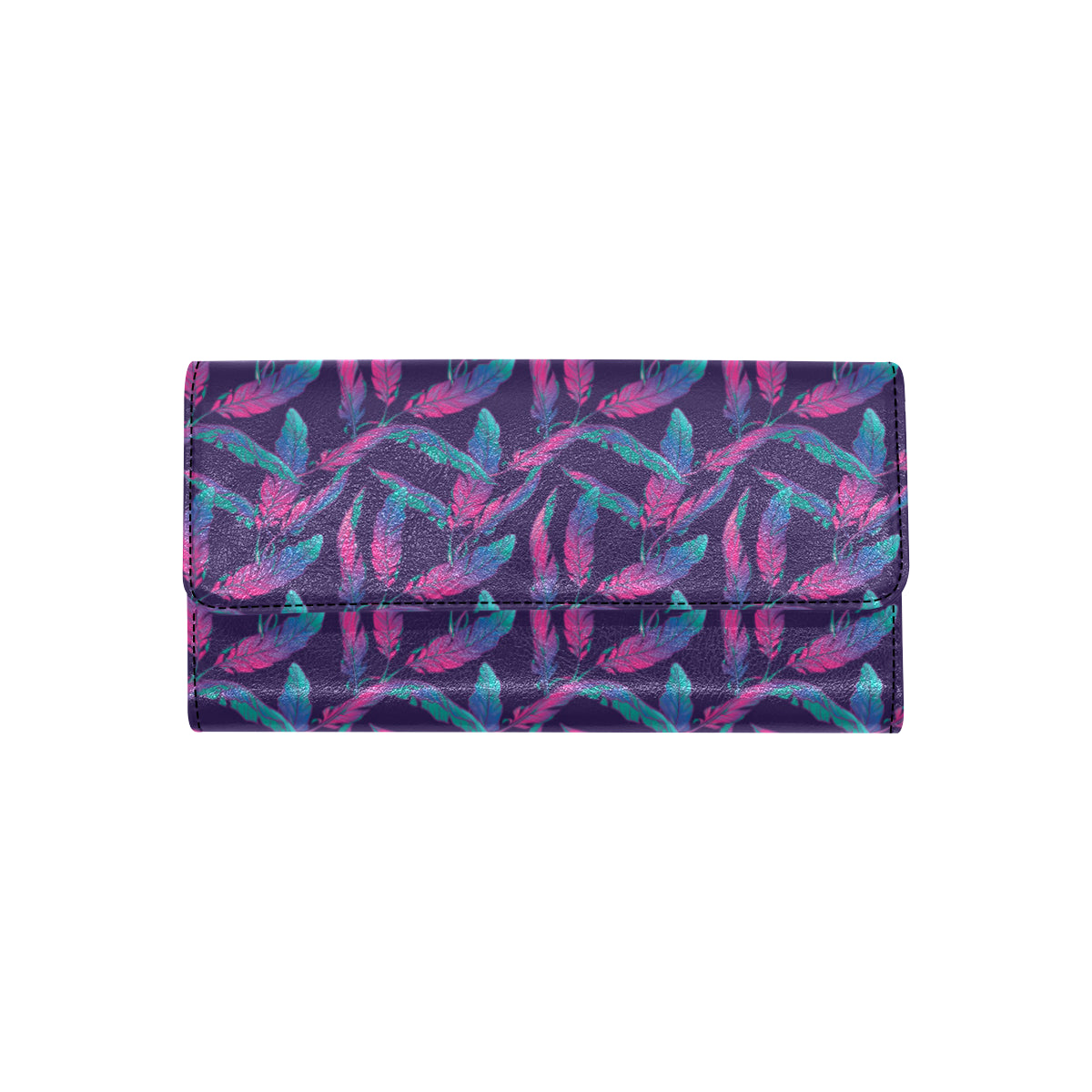 Banana Leaf Pattern Print Design 08 Women's Trifold Wallet