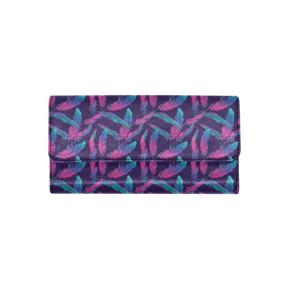 Banana Leaf Pattern Print Design 08 Women's Trifold Wallet