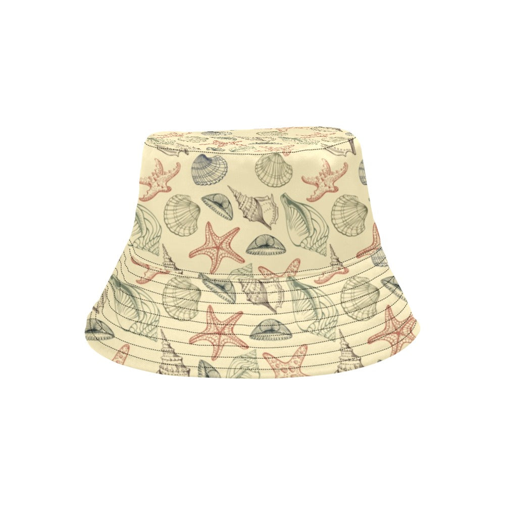 Seashell Print Design LKS305 Unisex Bucket Hat