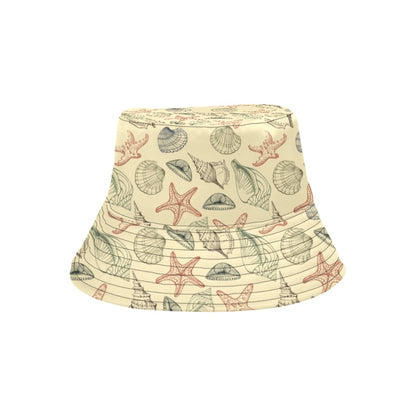 Seashell Print Design LKS305 Unisex Bucket Hat