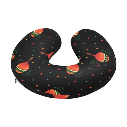 Maracas Pattern Print Design 03 U-Shaped Travel Neck Pillow